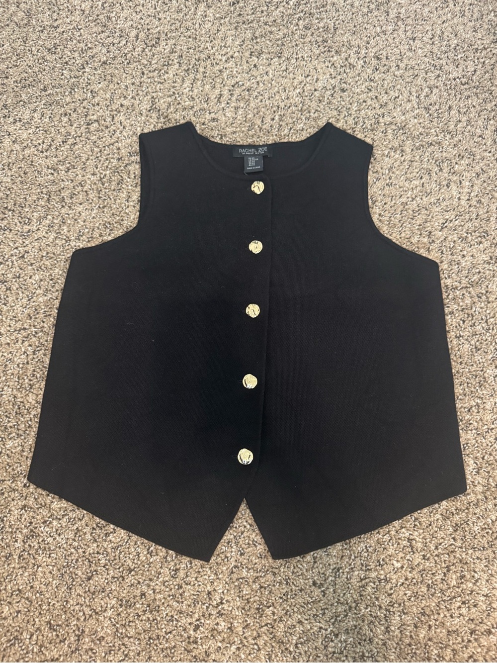Rachel Zoe black vest